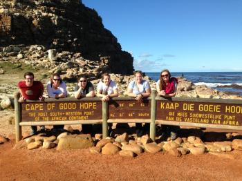 All of us minus Carder at the Cape of Good Hope