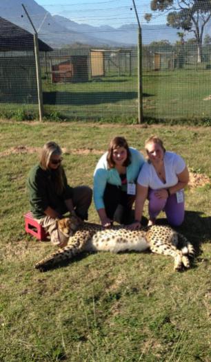 Katie and I with the Cheetah